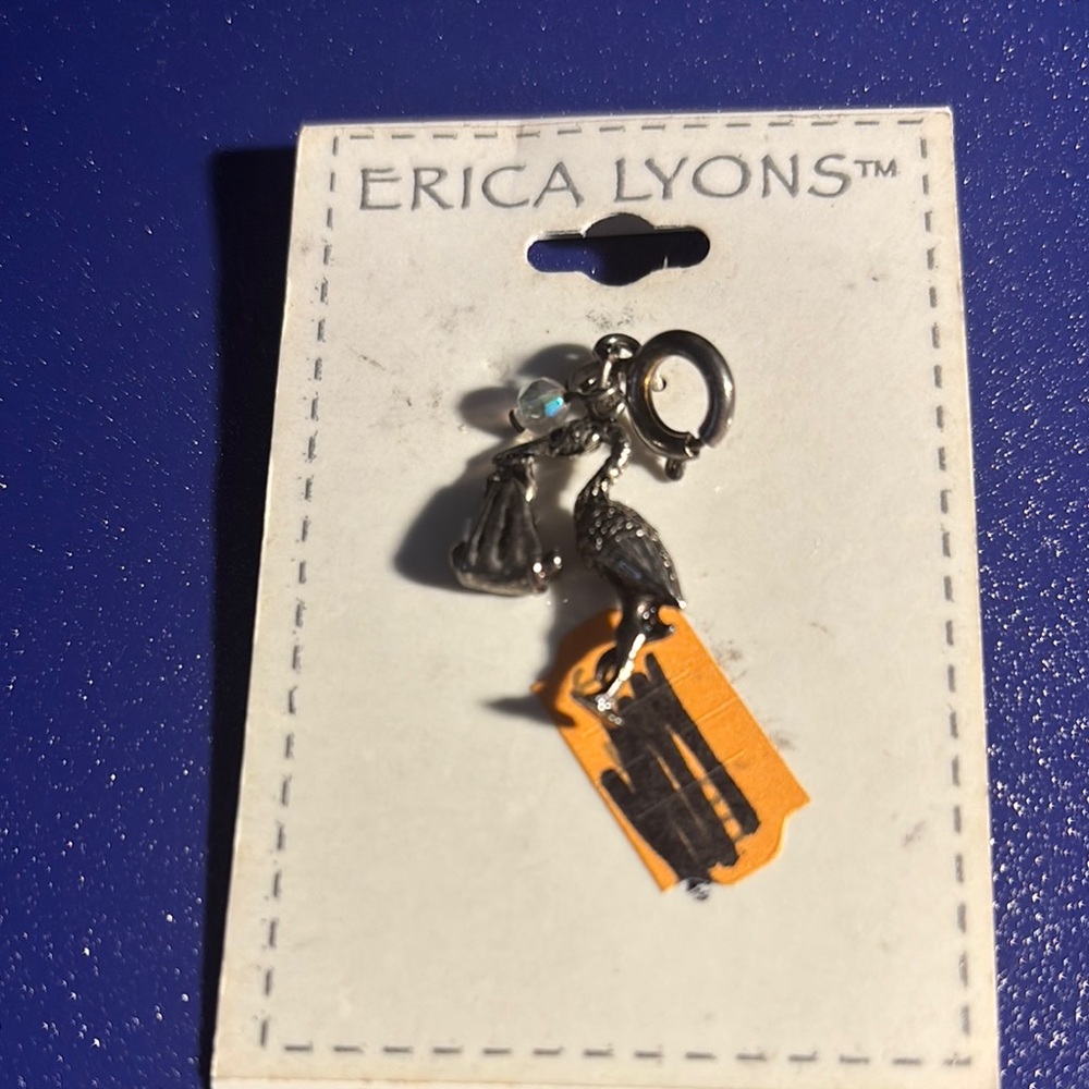 Erica Lyons Silver and Black Charm Set